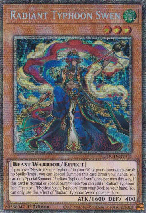 Typhon Radieux Swen (Starlight Rare) [DOOD-FR014] Starlight Rare