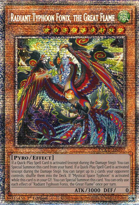 Typhon Radieux Fonix, la Grande Flamme (Starlight Rare) [DOOD-FR017] Starlight Rare
