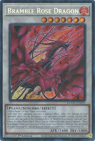 Dragón Rosa Zarza [DOOD-EN039] Secreta Rara