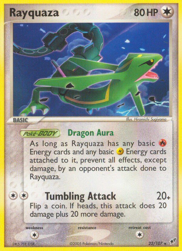 Rayquaza (22/107) (Exclusivité Deck Thématique) [EX : Deoxys]