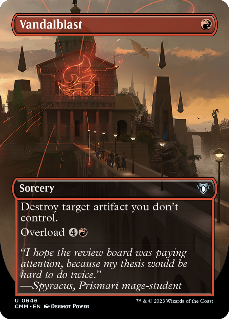 Déflagration de vandales (Illustration alternative sans bordure) [Commander Masters]