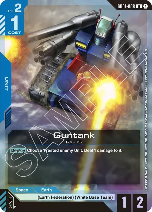 Image for Guntank (Championship Participation Pack 01) (GD01-008) (GCG-PR) - Gundam Card Game