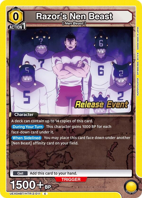 Image for Razor's Nen Beast (UEX04BT/HTR-2-011) (UEX04BT_RE) - Union Arena