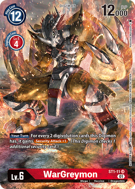 WarGreymon [ST1-11] (Evento Premier) [Baraja de Inicio: Promociones de Gaia Roja]