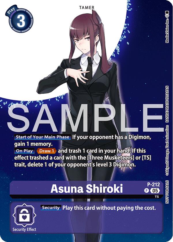 Asuna Shiroki [P-212] (Pack Promotionnel Le Sommeil du Hacker) [Cartes Promotionnelles]