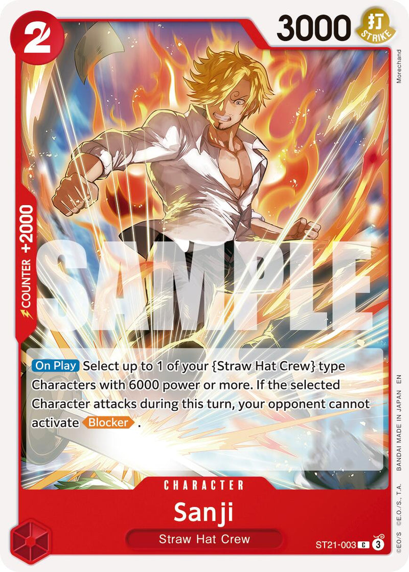 Sanji (ST21-003) (Réédition) [Premium Booster -The Best- Vol. 2]