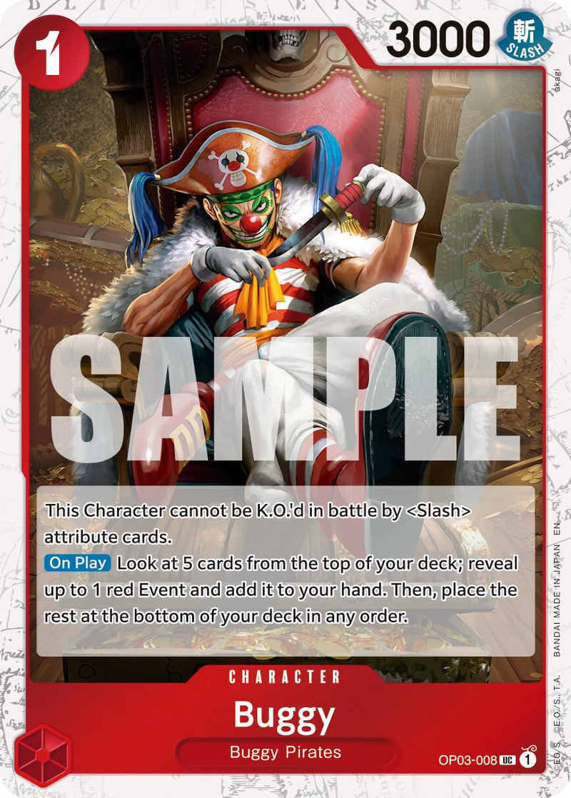 Buggy (OP03-008) (Pirata Brillante) [Premium Booster -The Best- Vol. 2]
