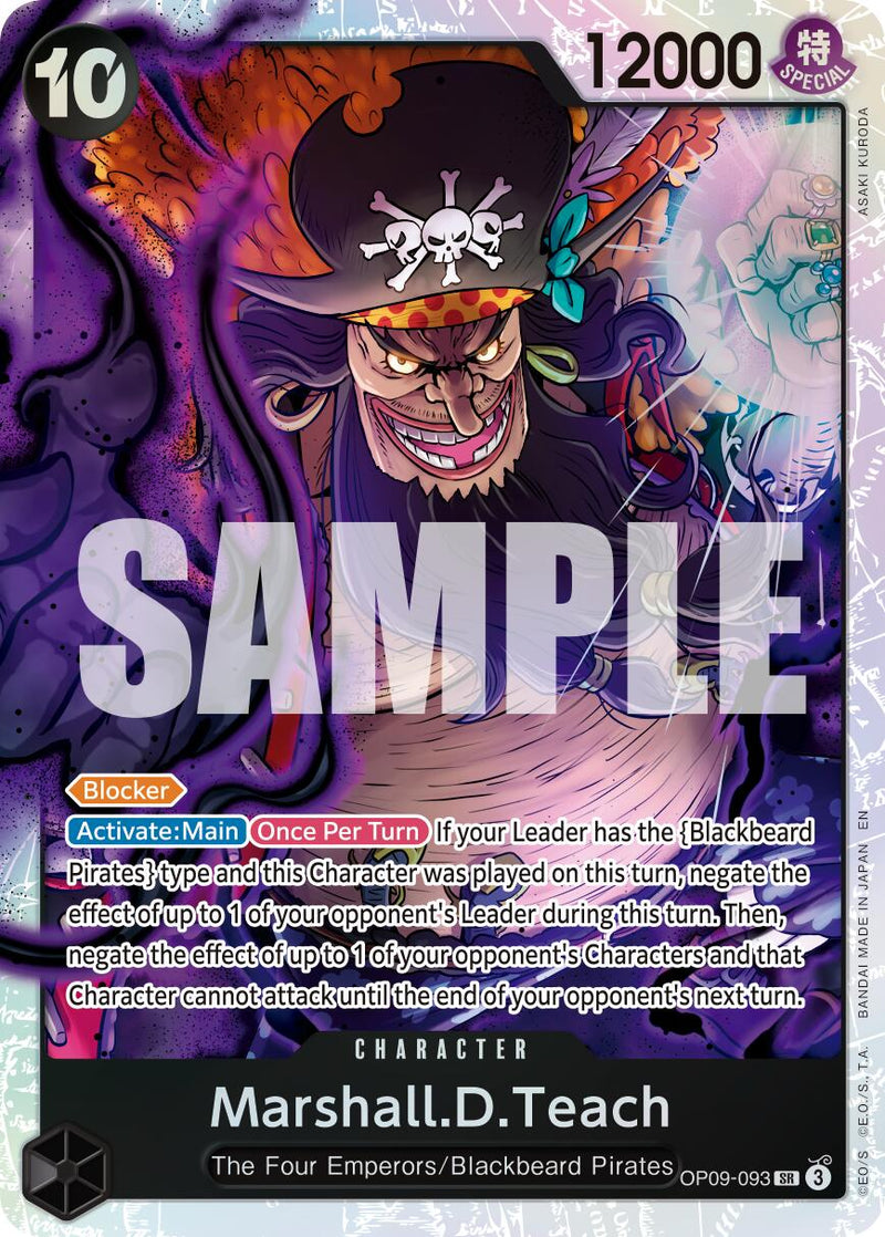 Marshall.D.Teach (OP09-093) (Réédition) [Premium Booster -The Best- Vol. 2]