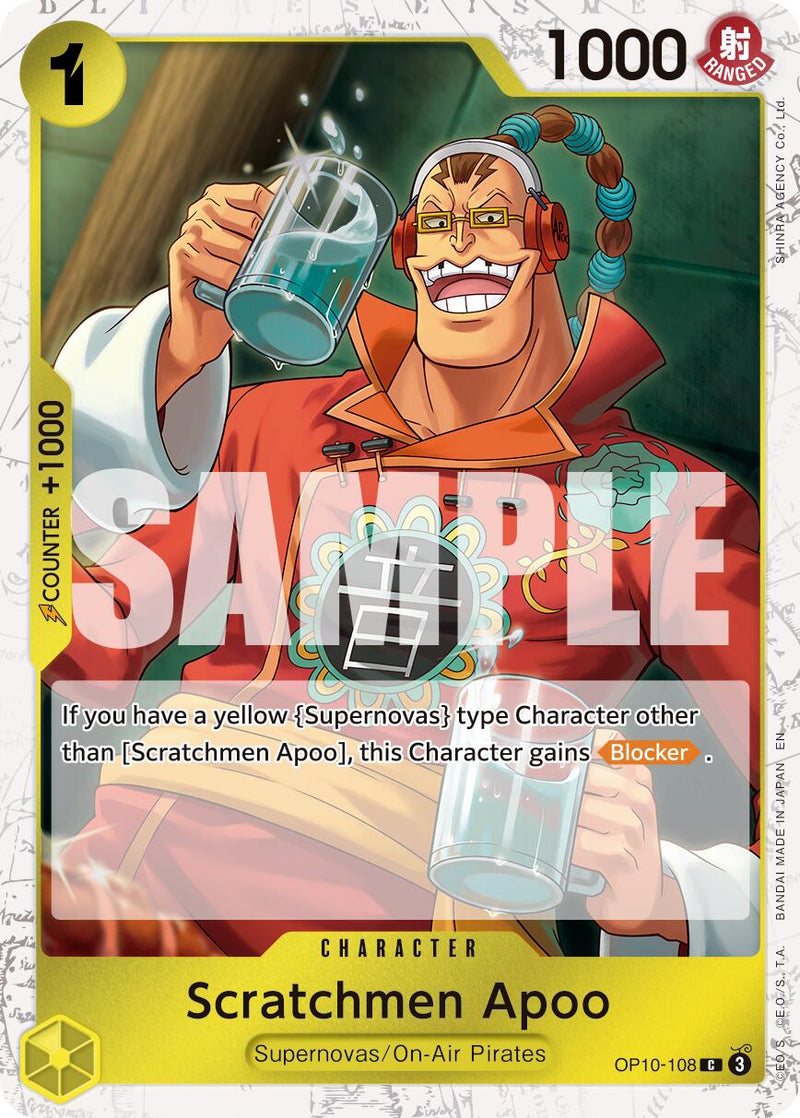 Scratchmen Apoo (OP10-108) (Pirata Brillante) [Premium Booster -The Best- Vol. 2]