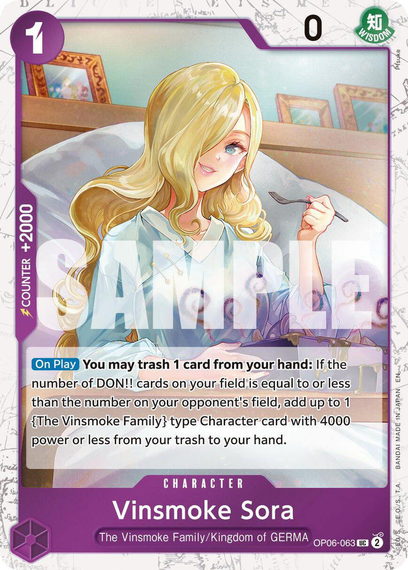 Vinsmoke Sora (Lámina Pirata) [Premium Booster -The Best- Vol. 2]