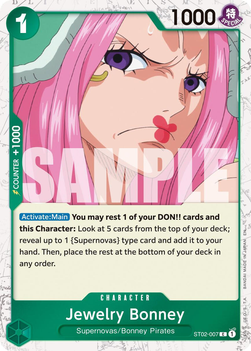 Jewelry Bonney (ST02-007) (Carte brillante pirate) [Premium Booster -The Best- Vol. 2]