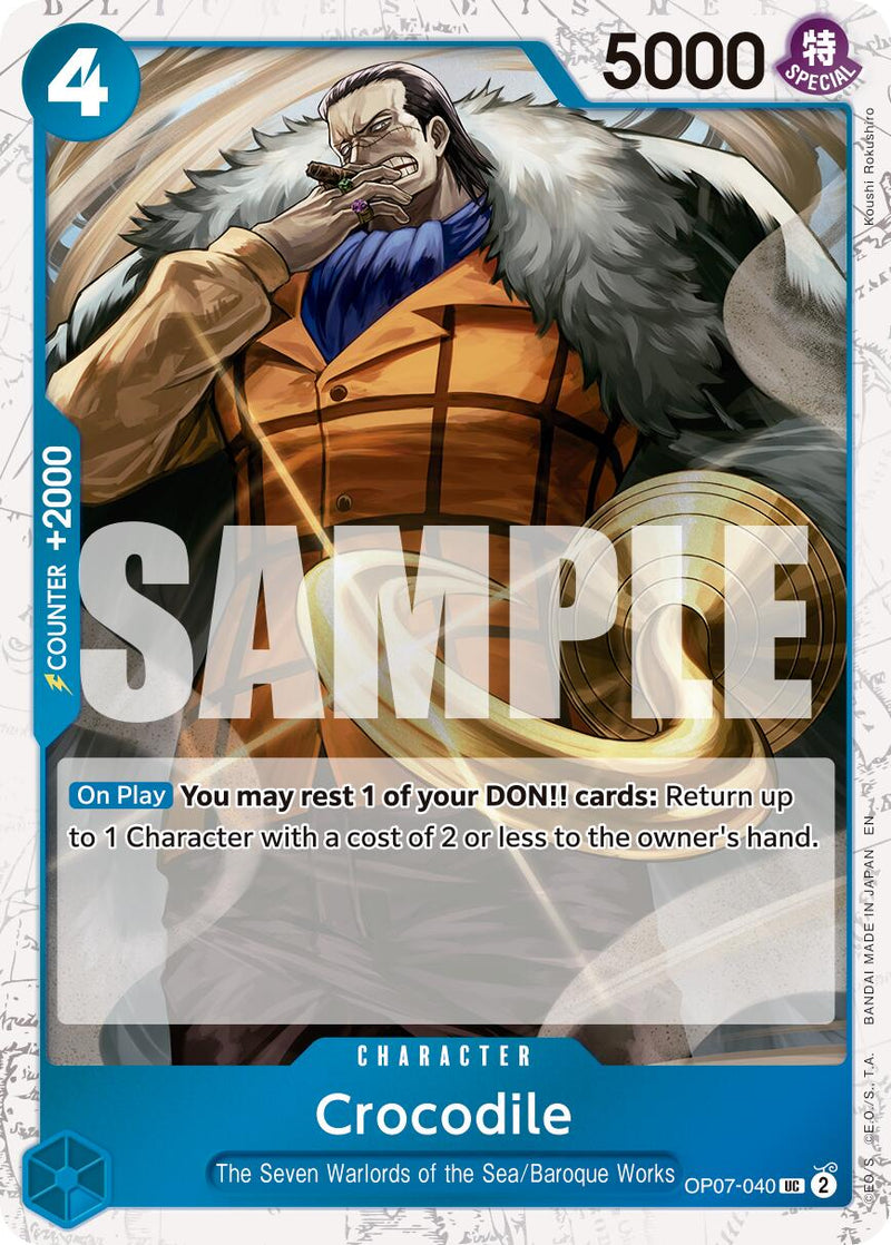 Crocodile (OP07-040) (Foil Pirate) [Premium Booster -The Best- Vol. 2]