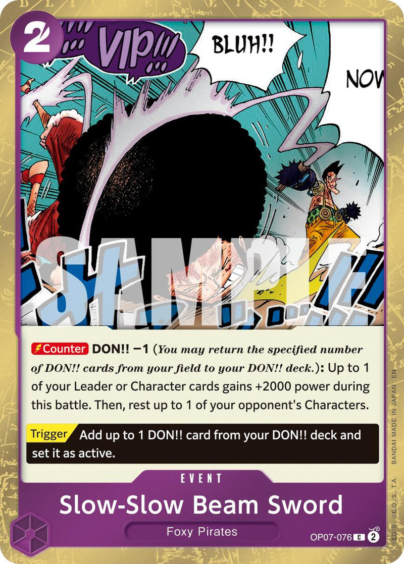 Épée-Faisceau Lente (Rapière de Pirate) [Premium Booster -The Best- Vol. 2]