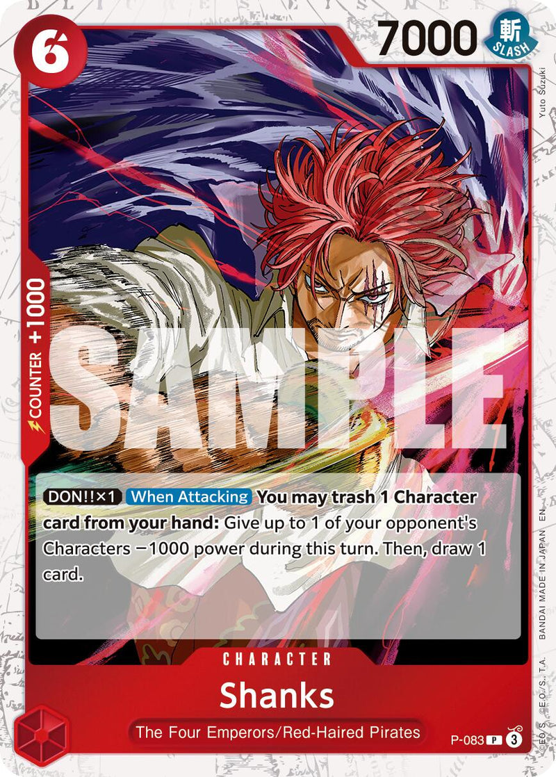 Shanks (P-083) (Pirata Foil) [Premium Booster -The Best- Vol. 2]