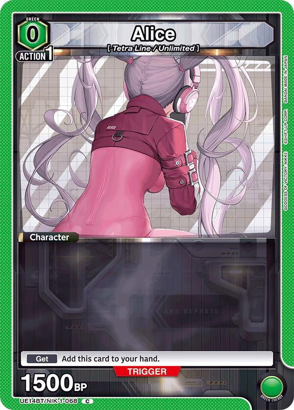 Image for Alice (068) (Box Topper Foil) (UE14BT/NIK-1-068) (UE14BT) - Union Arena