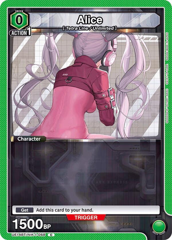 Image for Alice (068) (Box Topper Foil) (UE14BT/NIK-1-068) (UE14BT) - Union Arena
