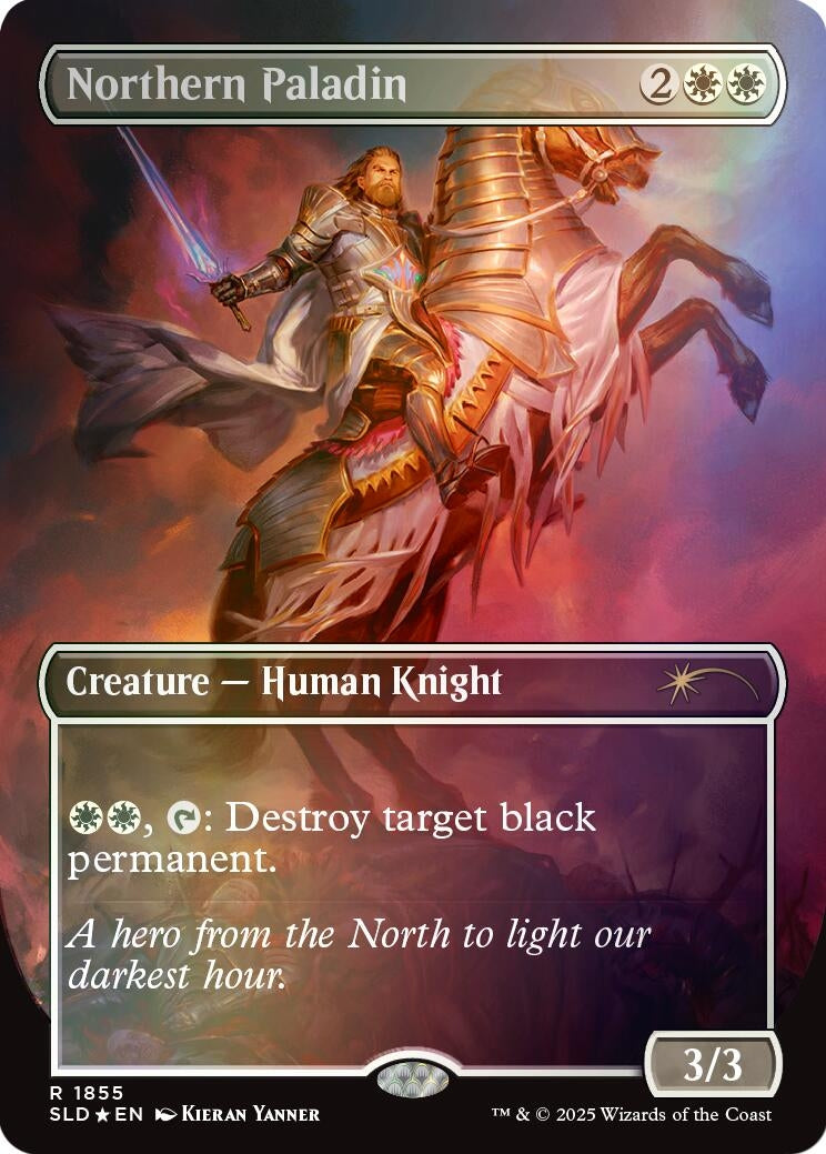 Image for Northern Paladin (Rainbow Foil) (1855) - Magic: The Gathering