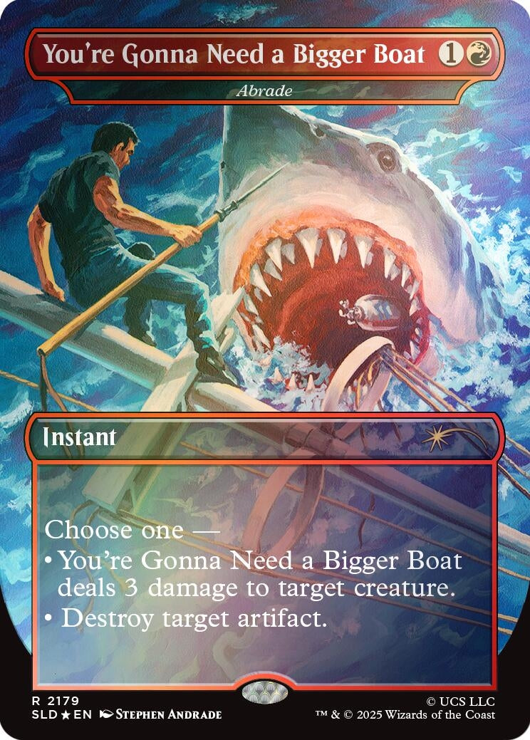Image for You're Gonna Need a Bigger Boat - Abrade (Rainbow Foil) (2179) - Magic: The Gathering