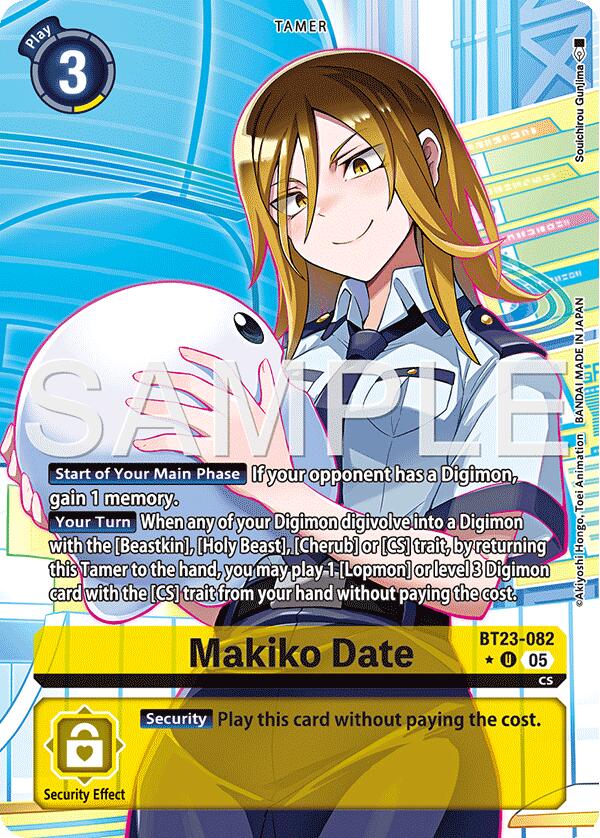 Makiko Date [BT23-082] (Arte alternativo) [El sueño de los hackers]