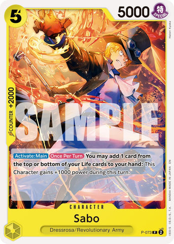 Sabo (P-073) (Pirata Foil) [Premium Booster -The Best- Vol. 2]