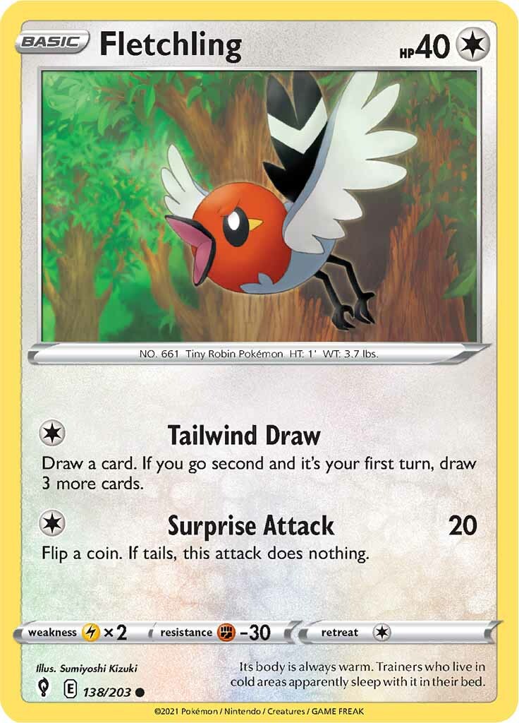 Fletchling (138/203) [Épée et Bouclier : Ciel Évolutif]
