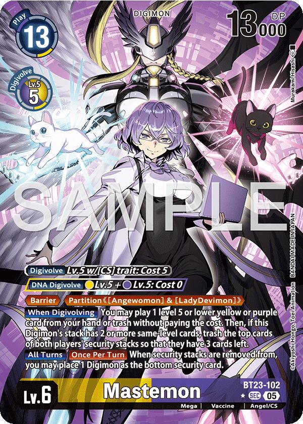 Mastemon [BT23-102] (Arte Alternativo) [Hackers' Slumber]