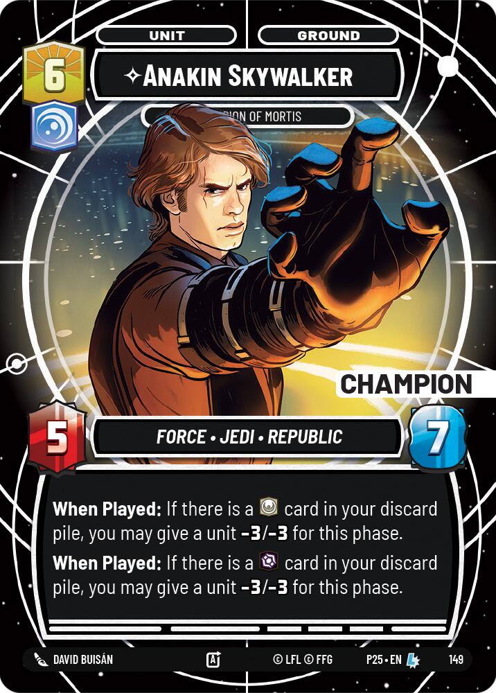 Anakin Skywalker - Campeón de Mortis (Campeón) (147) (147) [Promos de Sector y Regional: Temporada 1]