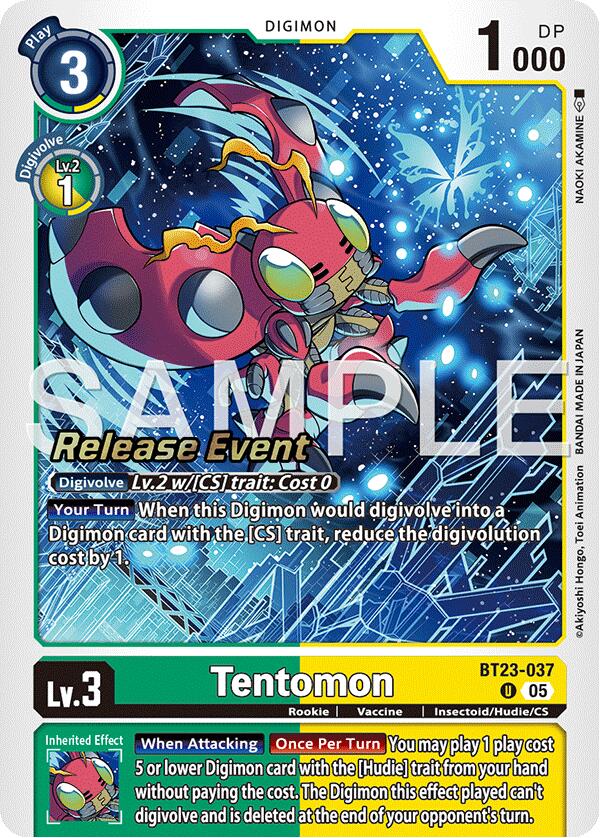 Tentomon [BT23-037] [Cartas del evento Hackers' Slumber Release]