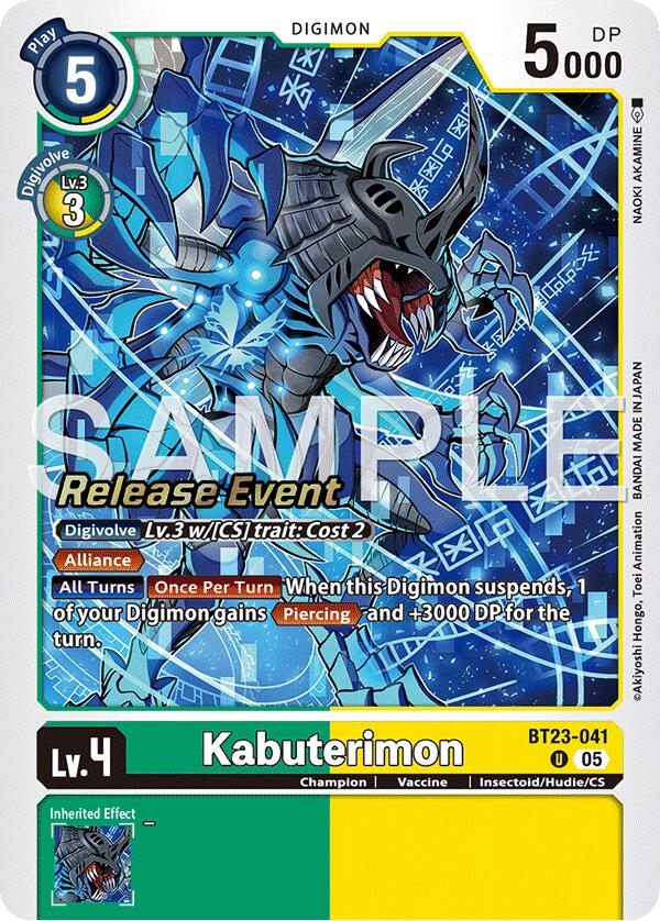Kabuterimon [BT23-041] [Cartas de Evento Lanzamiento de Hackers' Slumber]