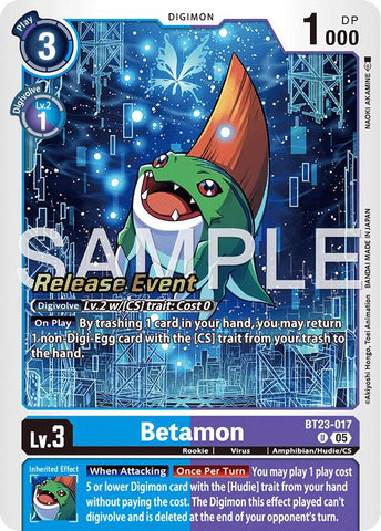 Betamon [BT23-017] [Cartas del evento de lanzamiento de Hackers' Slumber]