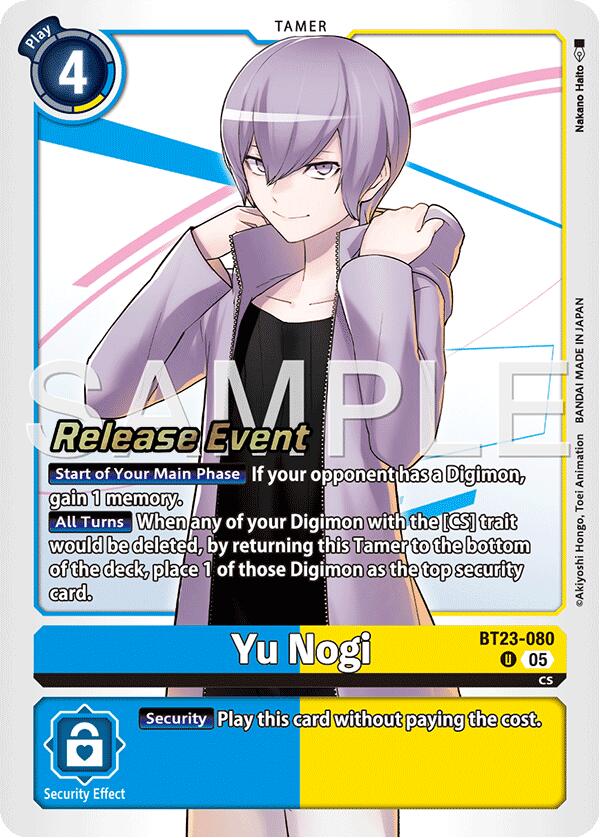 Yu Nogi [BT23-080] [Cartas del evento de lanzamiento de Hackers' Slumber]