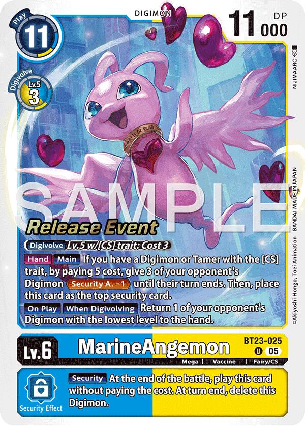 Marine Angemon [BT23-025] [Cartas de eventos de lanzamiento de Hackers' Slumber]