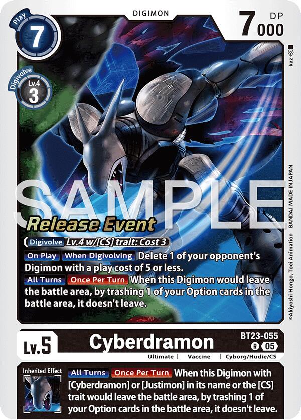 Cyberdramon [BT23-055] [Cartas del Evento Hackers' Slumber Release]