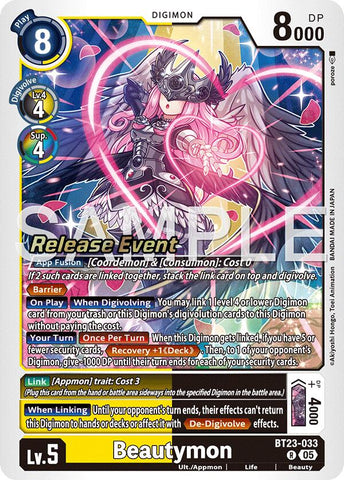 Beautymon [BT23-033] [Cartas de evento de lanzamiento de Hackers' Slumber]