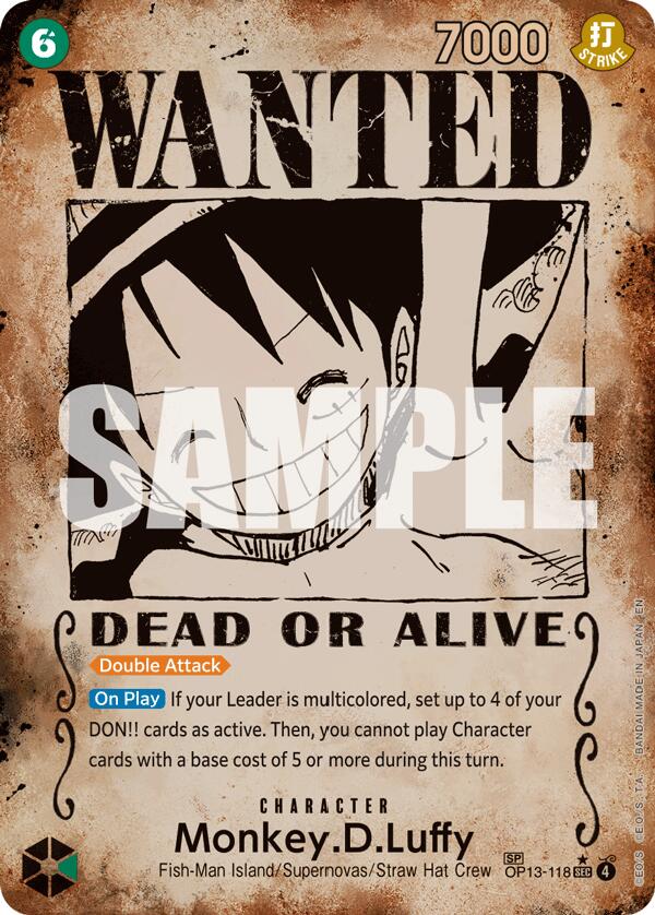 Monkey.D.Luffy (Póster de recompensa) [Heredando su voluntad]