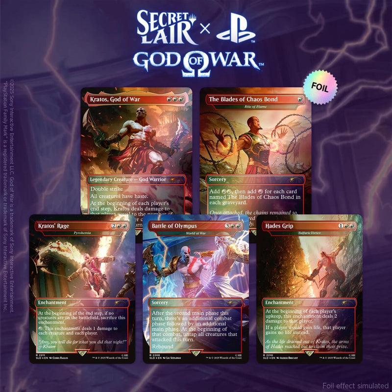 Secret Lair x God of War (Grec - Édition Feuille Arc-en-ciel)