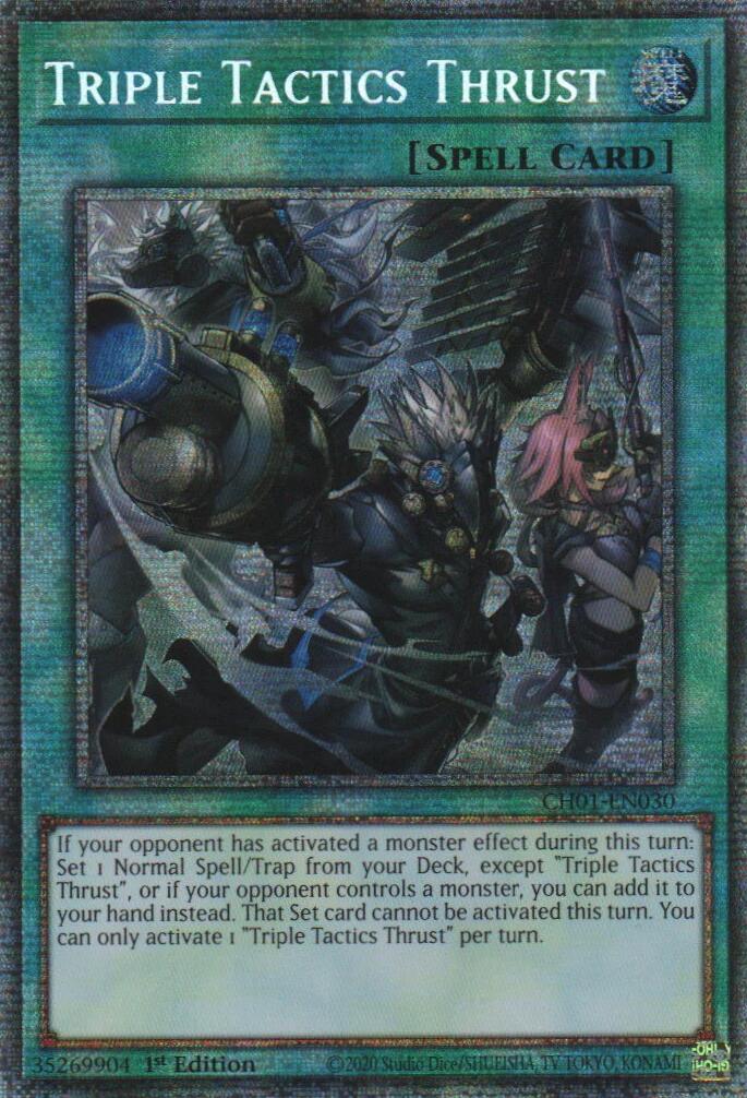 Percée Triple Tactique (Starlight Rare) [CH01-EN030] Starlight Rare