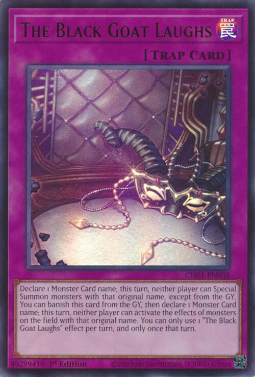Le Bouc noir ricane [CH01-EN038] Ultra rare