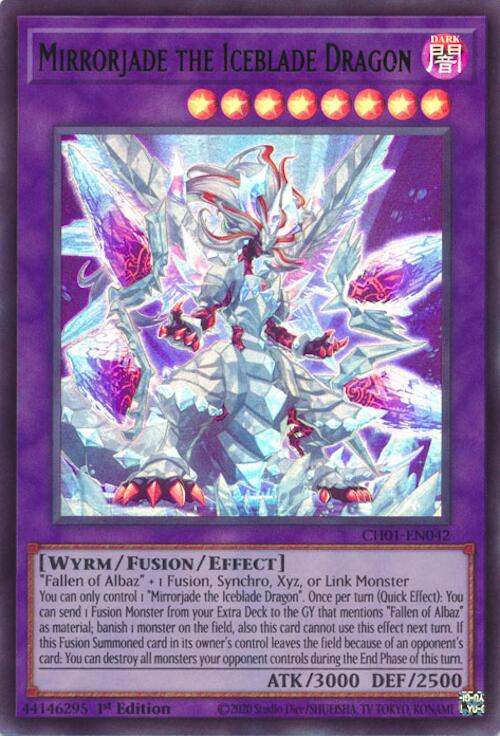 Dragon Miroirjade de la Lame de Glace [CH01-FR042] Ultra Rare