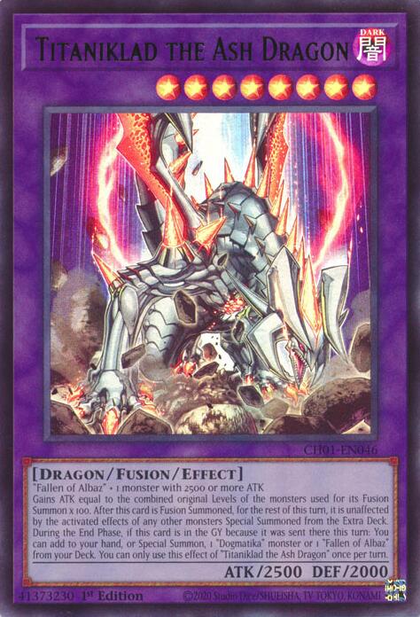 Titaniklad le Dragon cendré [CH01-FR046] Ultra Rare