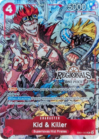 Kid & Killer (CS 25-26 Regionals Textured Chase Promo) [Cartas promocionales de One Piece]