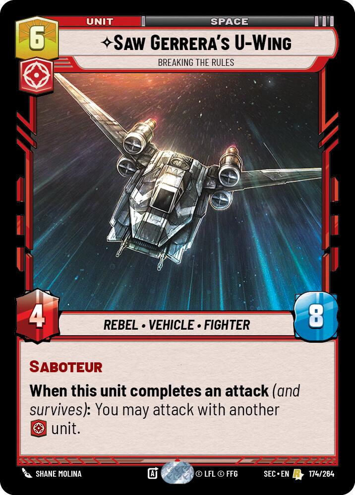 U-Wing de Saw Gerrera (174/264) - Enfreindre les règles (174/264) [Secrets du Pouvoir]