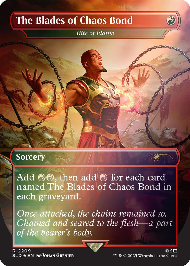 Image for The Blades of Chaos Bond - Rite of Flame (Rainbow Foil) (2209) - Magic: The Gathering