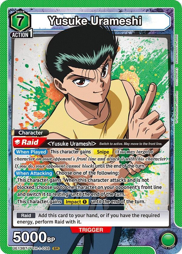 Image for Yusuke Urameshi (038) (UE13BT/YYH-1-038) (UE13BT) - Union Arena