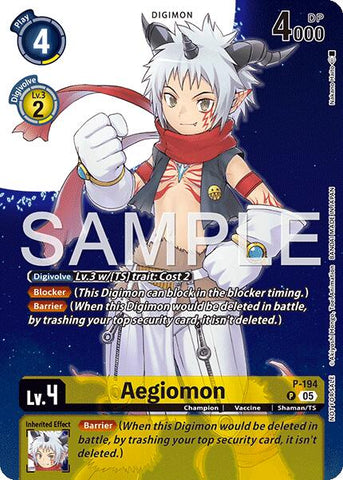 Aegiomon [P-194] (Digimon Story: Time Stranger Promo Pack) [Cartas Promocionales]