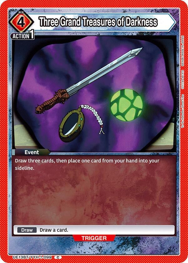 Image for Three Grand Treasures of Darkness (UE13BT/YYH-1-099) (UE13BT) - Union Arena