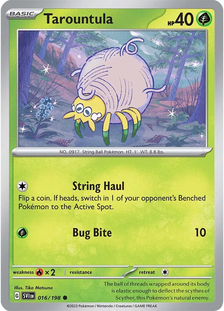 Tarountula (016/198) [Escarlata y Púrpura: Set Base]