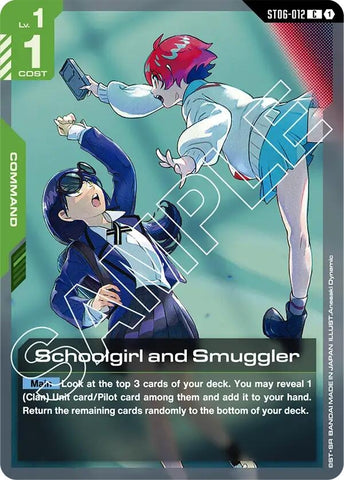 Image for Schoolgirl and Smuggler (ST06-012) (ST06) - Gundam Card Game