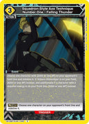 Image for Squadron-Style Axe Technique Number One - Falling Thunder (UE12BT/KJ8-1-040) (UE12BT) - Union Arena