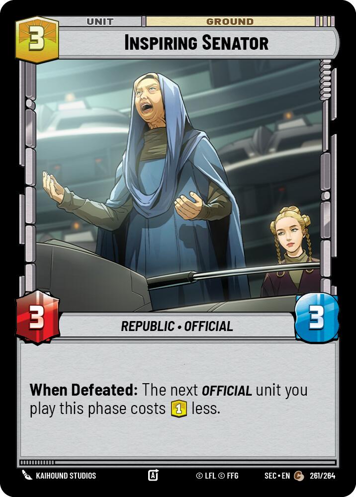Sénateur inspirant (261/264) (261/264) [Secrets du pouvoir]
